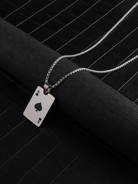 Collier Pendentif Carte As