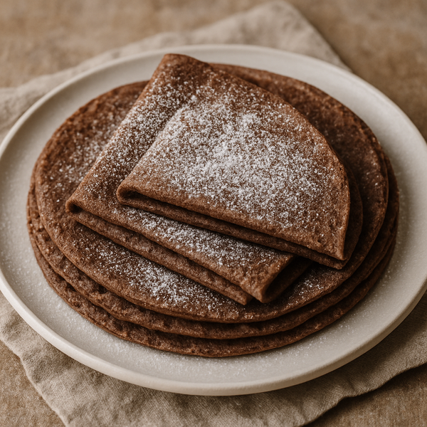 Crêpes à la poudre de cacao