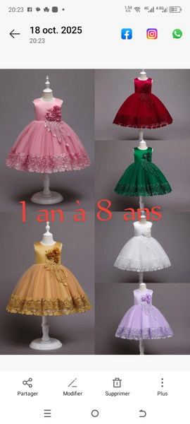 Robe de cérémonie enfant élégante