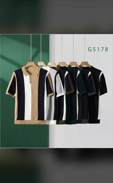 Polo homme rayé élégant