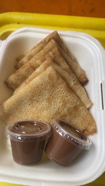 Crêpe + de boîte de chocolats