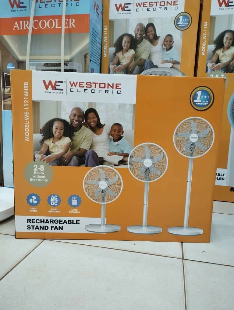 Ventilateur sur pied rechargeable Westone