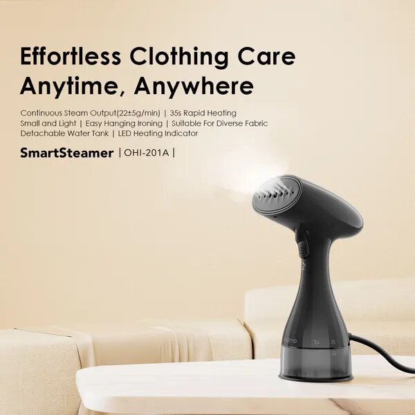 oraimo SmartSteamer 1500W Handheld Garment Steamer
