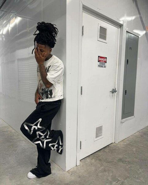 Pantalons streetwear avec étoiles