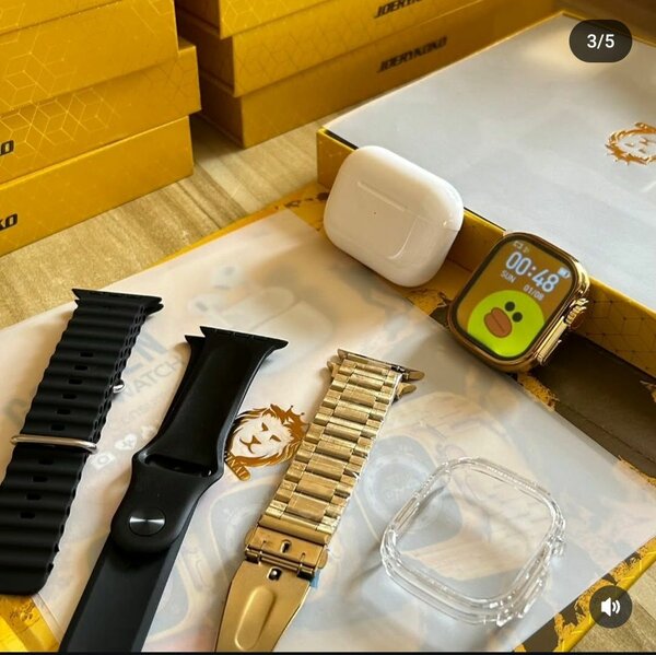 JRX 16 smart watch dunspin 3 in 1 +free airpods