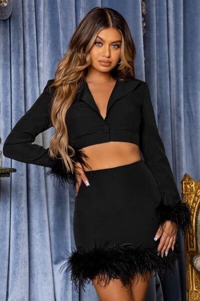 Blazer skirt and top