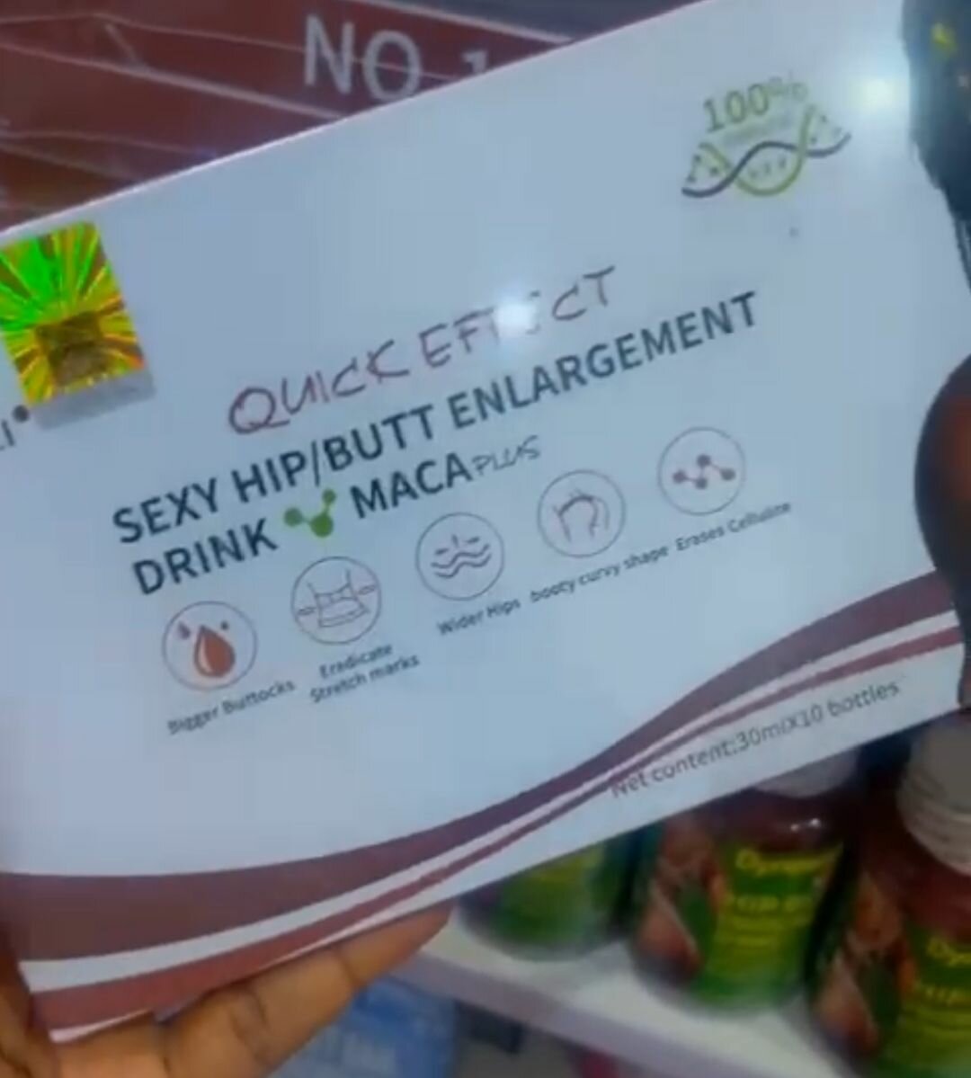 Maca plus hip & butt enlargment drink