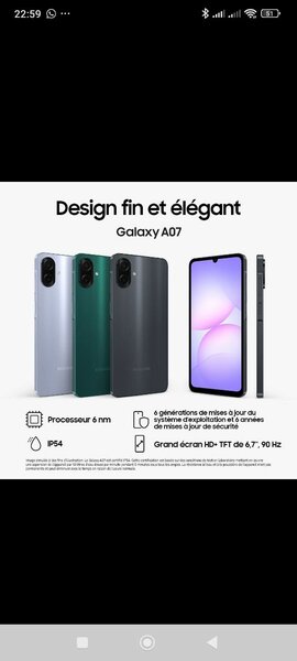 Smartphone Galaxy A07