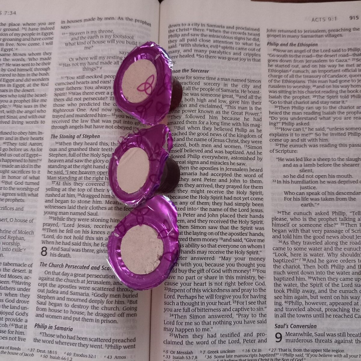 Prefilled communion wine