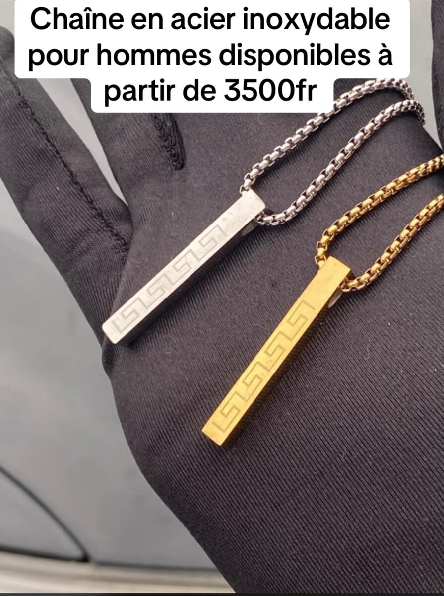 Collier Homme Acier Inox