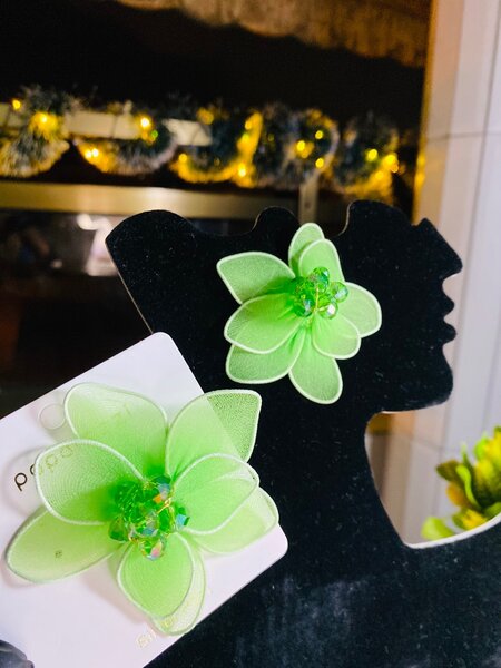 Boucles d'oreilles à  fleurs