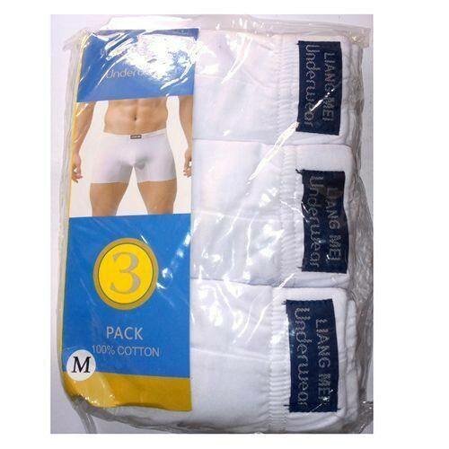 Lot de 3 boxers blancs M