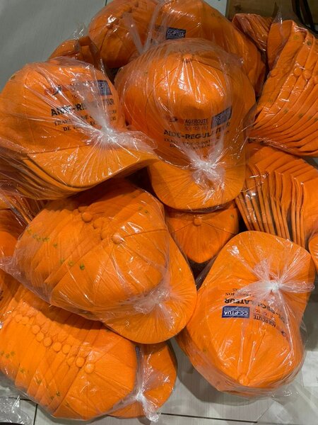 Casquettes de sécurité orange