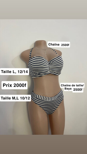 Striped Bikini Set
