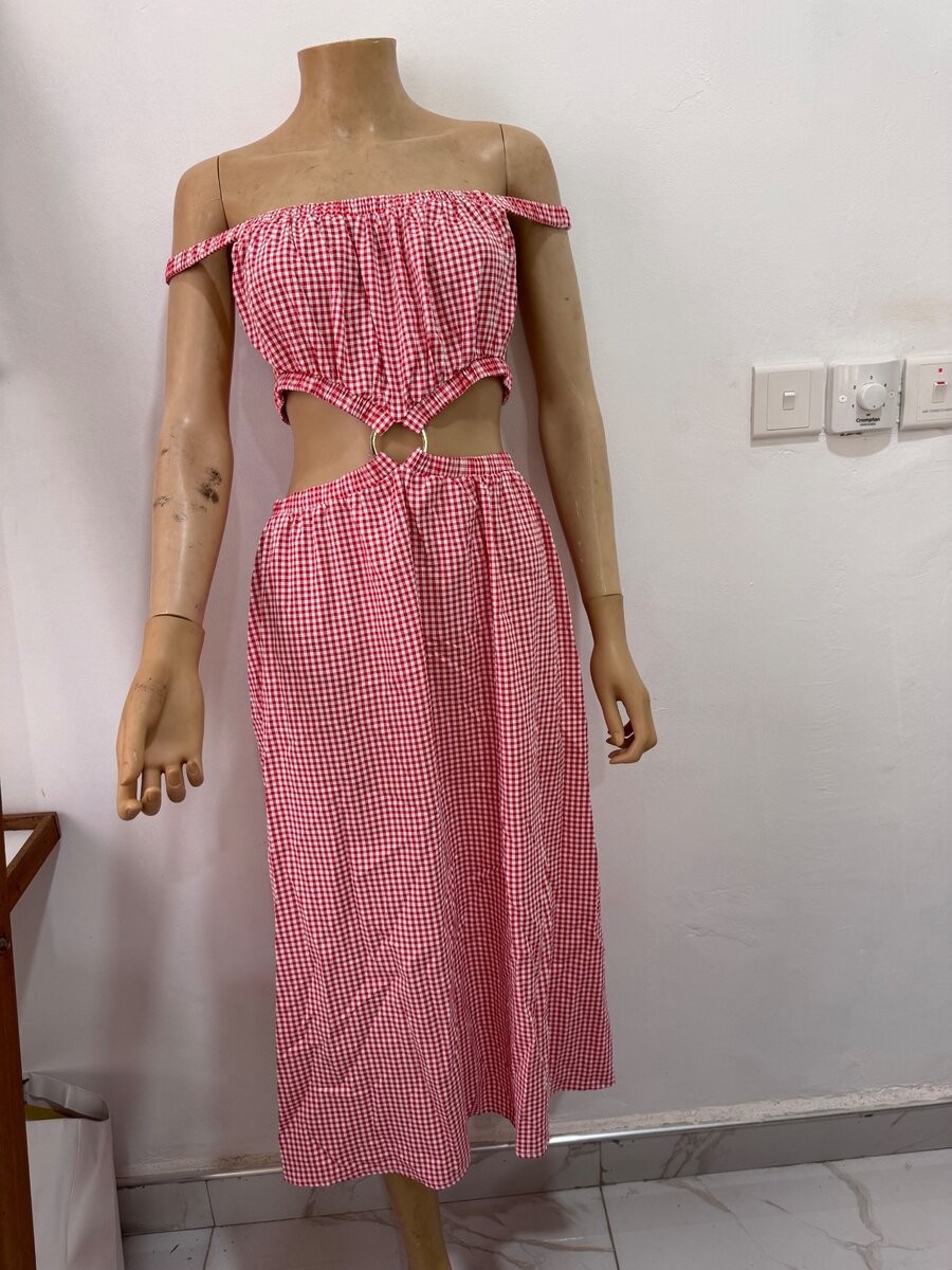 Cutout goddess dress