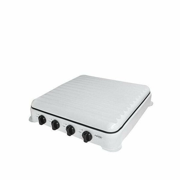 Campus Cuisinière De Table 4 Feux Avec Couvercle Strié En In