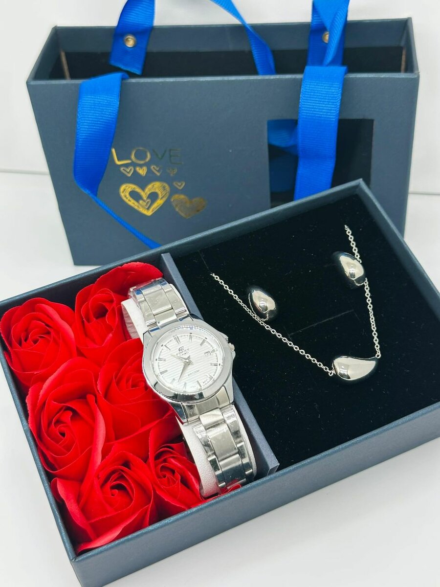 Coffret cadeau montre et bijoux