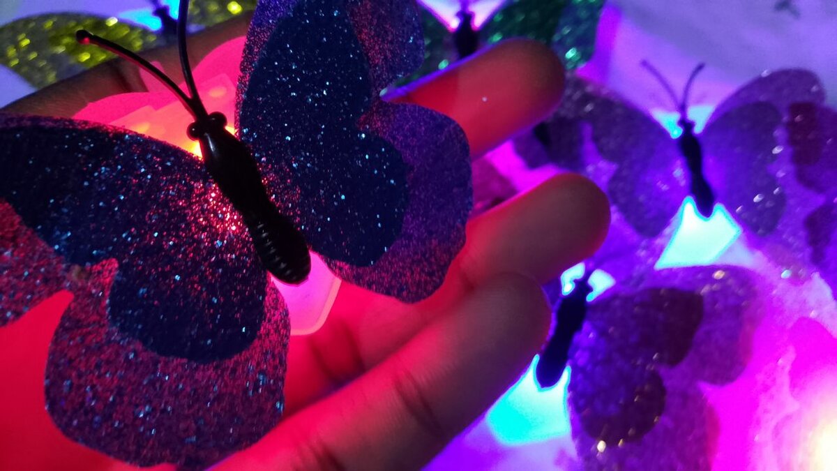 Guirlande lumineuse papillons LED