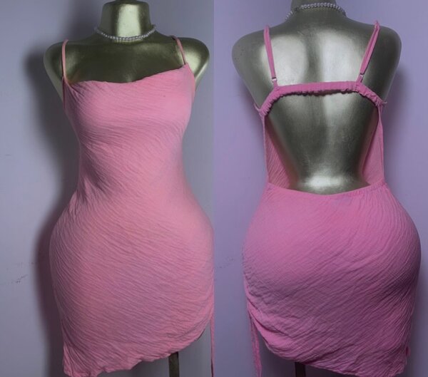 Robe moulante rose élégante