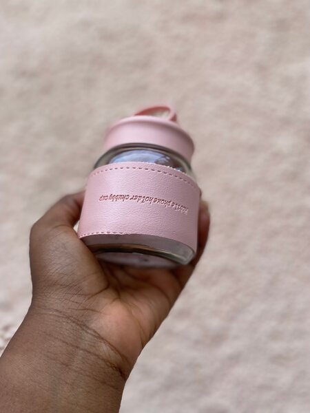 Gourde verre portable coloré