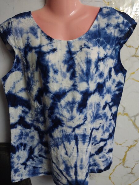 Ensemble indigo pagne plus hau