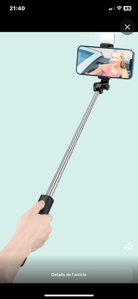 Trépied Selfie Stick Téléphone
