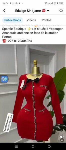 Robe rouge saint Valentin