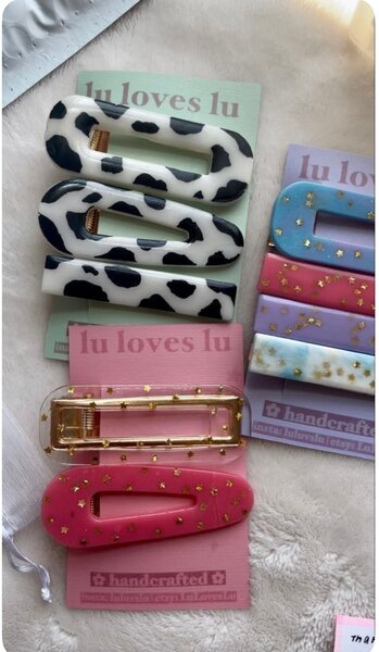 Pinces colorées tendance