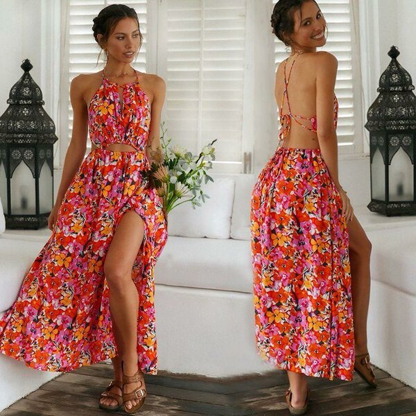 Robe d'été bohème florale