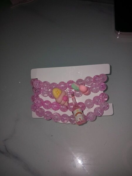 Bracelets en perles colorées