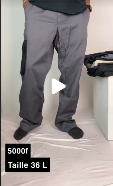 pantalons larges avec poches pour hommes