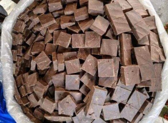 Délicieux carrés de chocolat