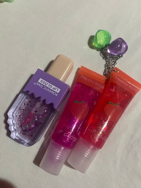 Set de gloss à lèvres scintillants