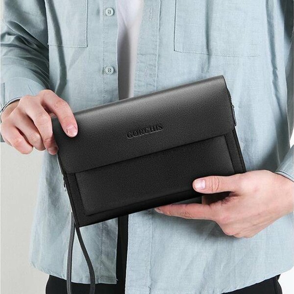 High quality leather pirse with locker