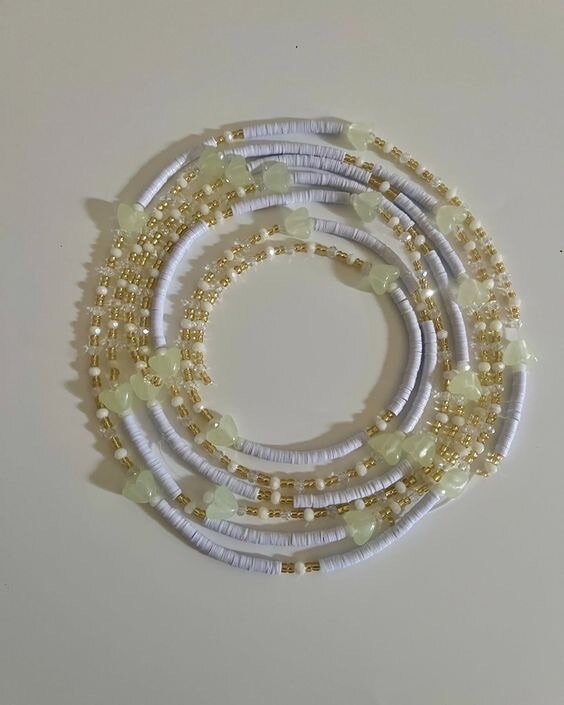 Collier lumineux perles cœur