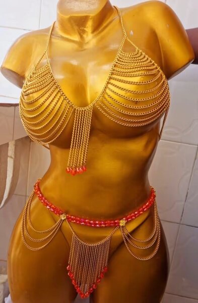 Ensemble bijou de corps glamour