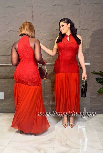 Robe élégante rouge