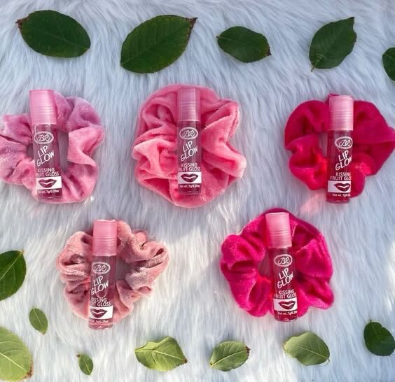 Ensemble Gloss Lèvres et Scrunchies