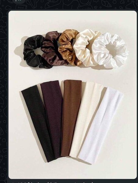 Ensemble de chouchous et bandeaux élégants