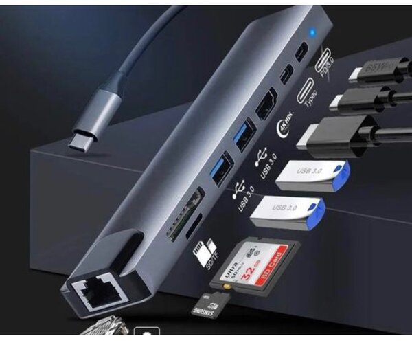 Type C Hub 8 in 1
