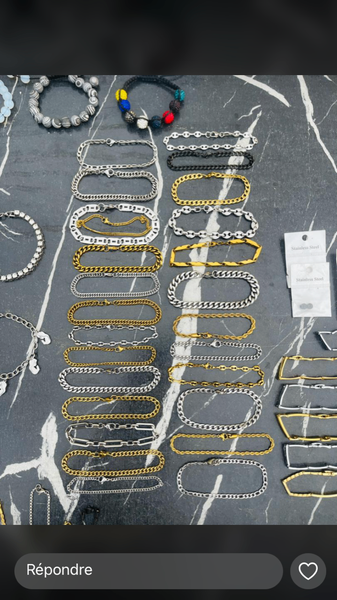 Bracelets modernes croix dorées