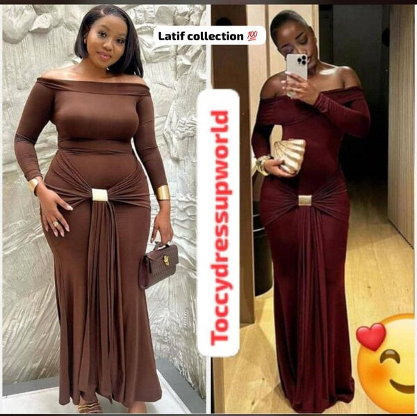 Robe Évasée Épaule Dénudée