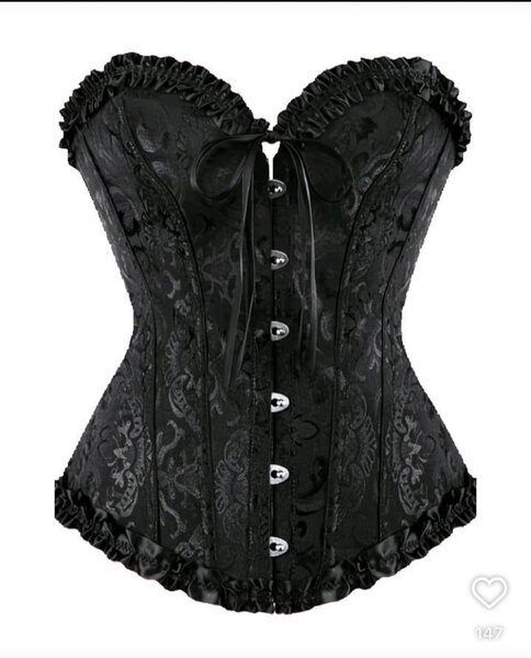 Corset bustier noir élégant