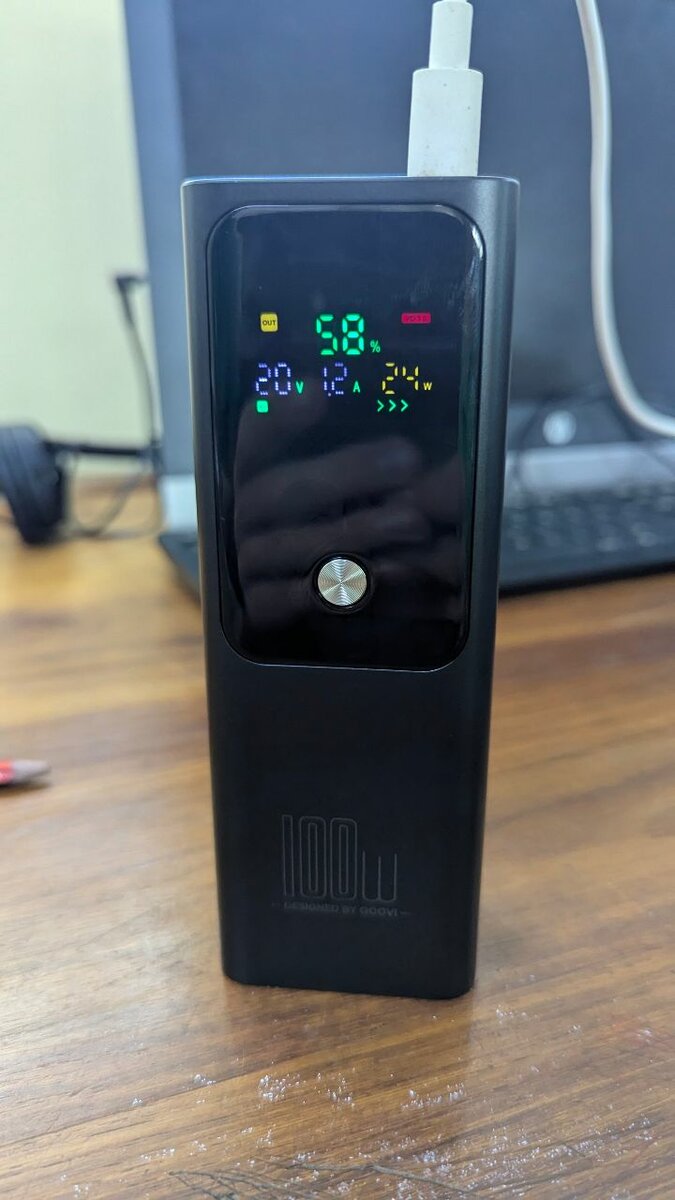 Powerful 100 w fast charging power bank 20,000 milliamps