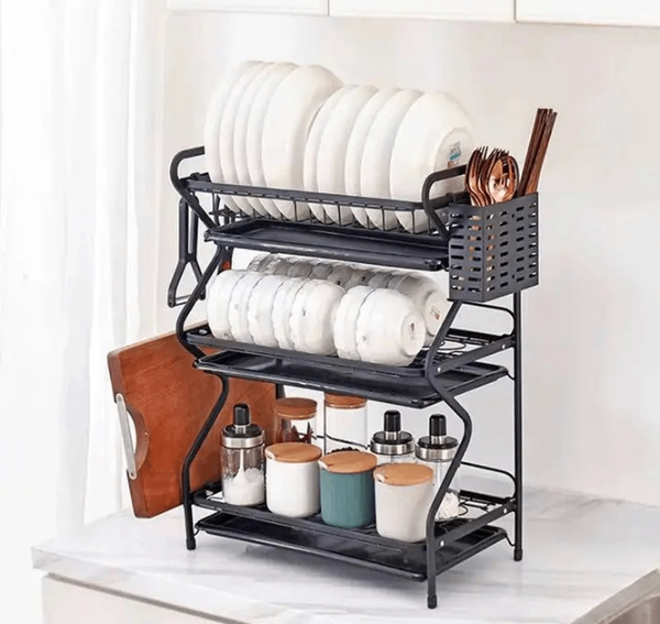 Étagère de Cuisine à 3 Niveaux
