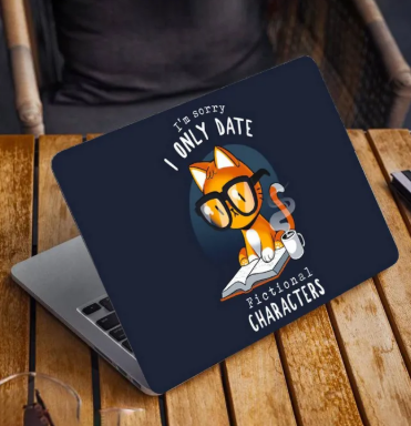 Cute Cat Laptop Back Skin Vinyl Stickers Decal for 13 14 15 15.6 inches Laptop