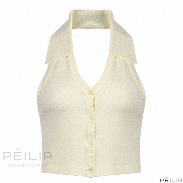 Débardeur col roulé femme élégant