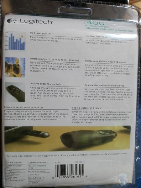 Pointeur Logitech R400