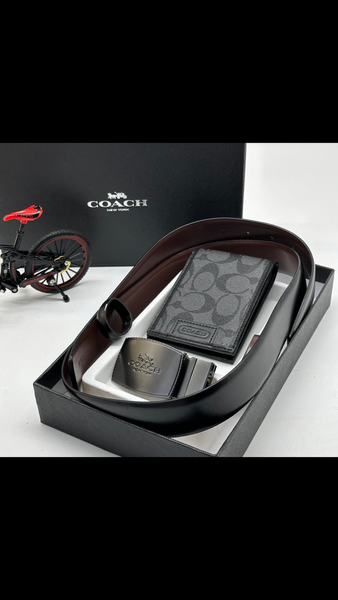 Original Leather belt and wallet set