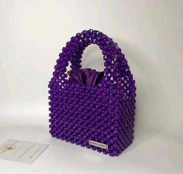 Sac à main,sac en perles